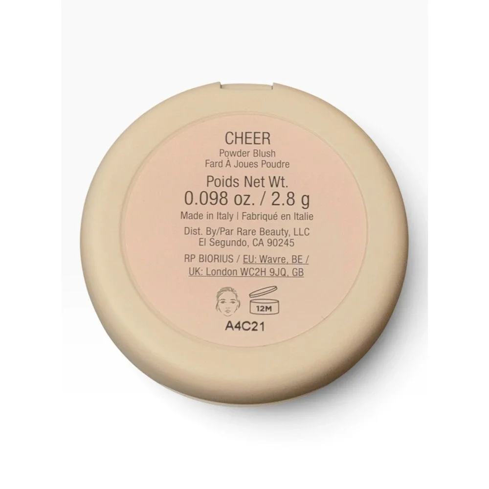 Rare Beauty Soft Pinch Luminous Powder Blush Cheer Peach Pink 2.8g New in Box